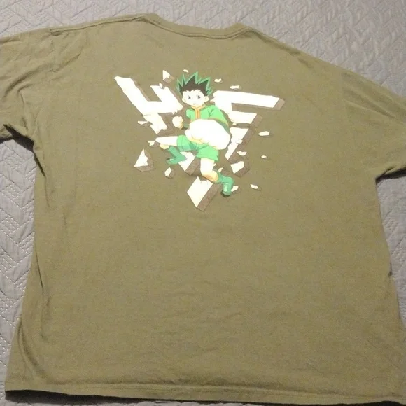 Men's Anime Hunter X Hunter Olive Graphic T-Shirt - Picture 5 of 6